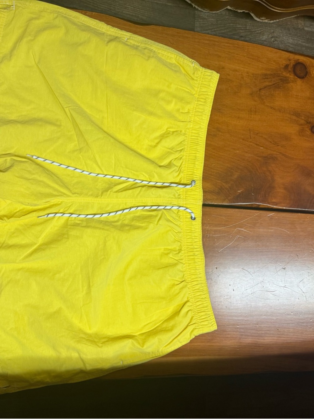 Men's Athletic Drawstring Shorts — Yellow Performance Shorts